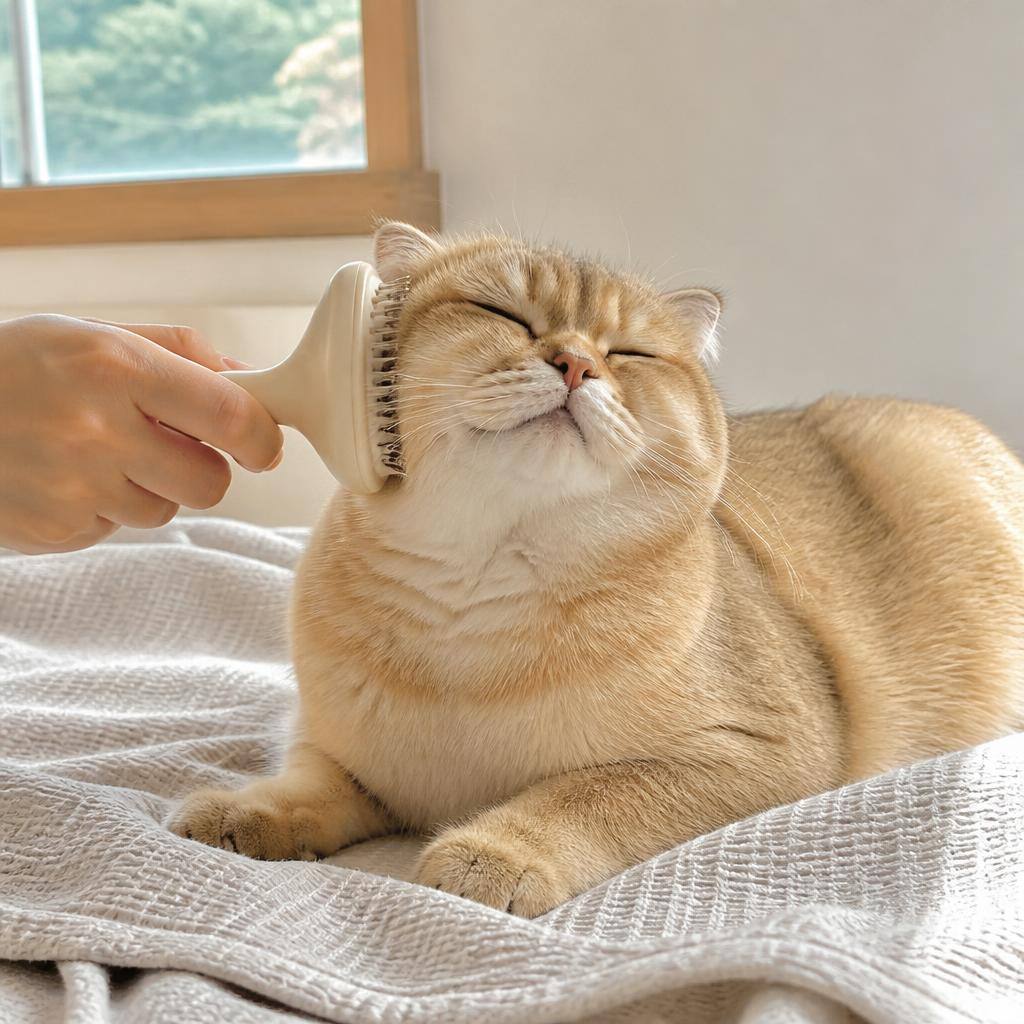 고양이가 빗질을 편안해하는 순간 찾기, 시간과 몸짓으로 살펴보세요 관련 고양이 사진 1