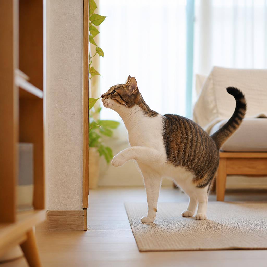 고양이 인사 습관, 냄새 맡기와 앞발 들기 중 무엇이 먼저인가요? 관련 고양이 사진 1
