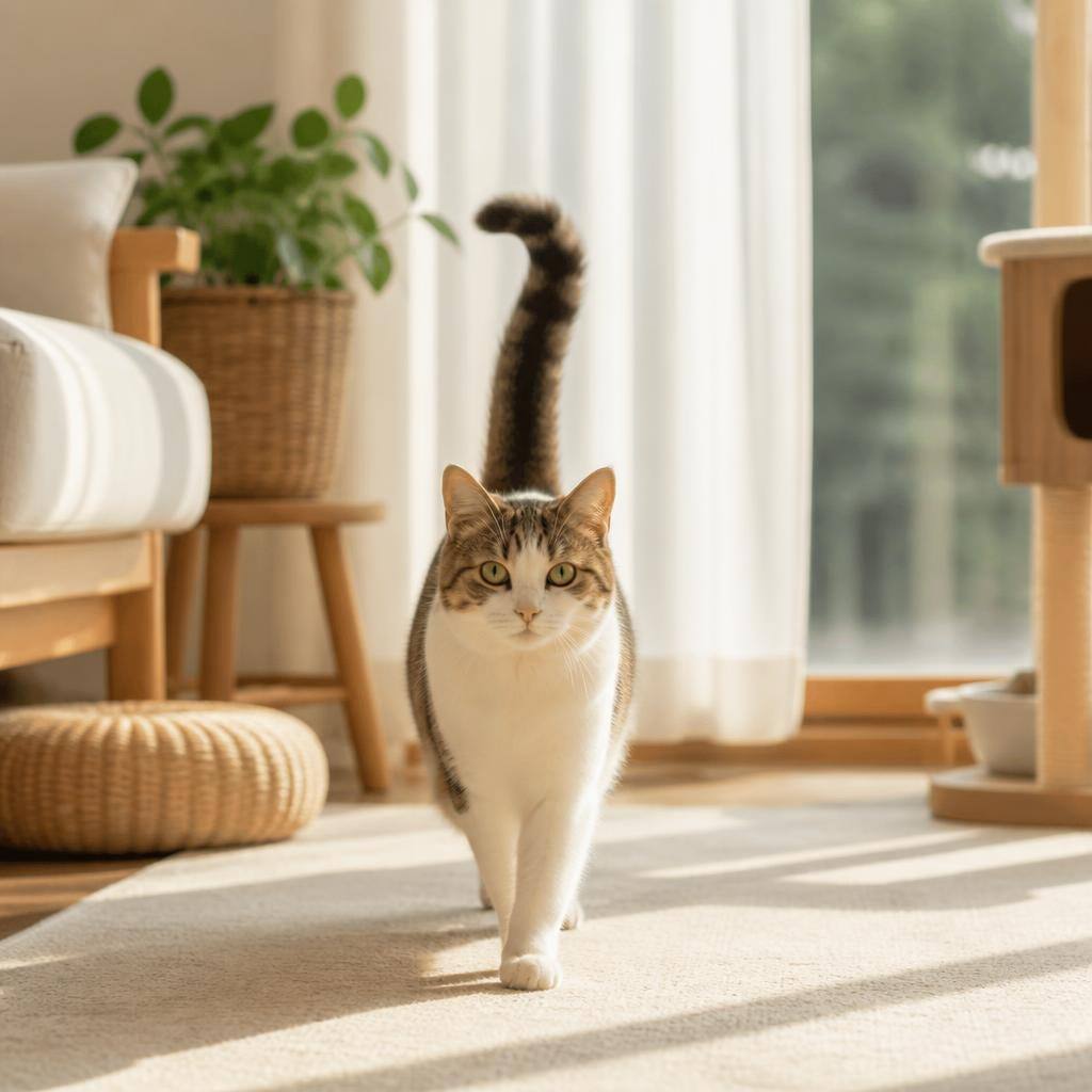 고양이가 꼬리를 세우고 다가올 때 살필 점, 속도와 몸짓으로 읽는 인사 신호 관련 고양이 사진 1