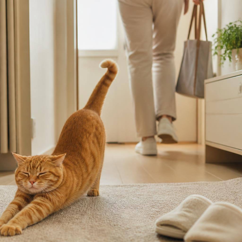 고양이는 집사가 귀가한 뒤 어떤 순서로 반응하나요? 관련 고양이 사진 1