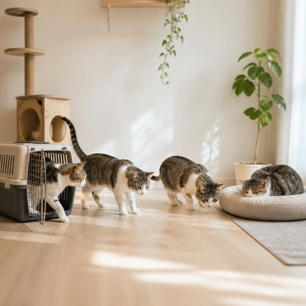 고양이 이동장 적응, 낯선 물건에서 쉬는 자리까지 단계별로 보기 관련 고양이 사진 1